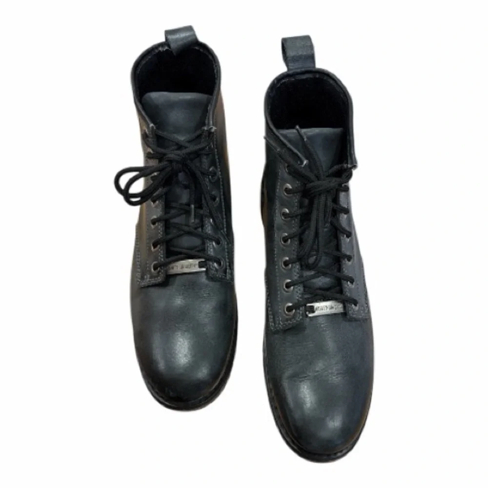 Harley Davidson Joshua Mens Double Tone Black Chukka Leather Biker Boots Sz 10.5